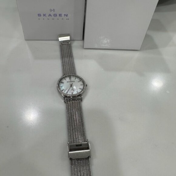 Skagen Swarovski and Mother of Pearl Women's Watch - Picture 11 of 11